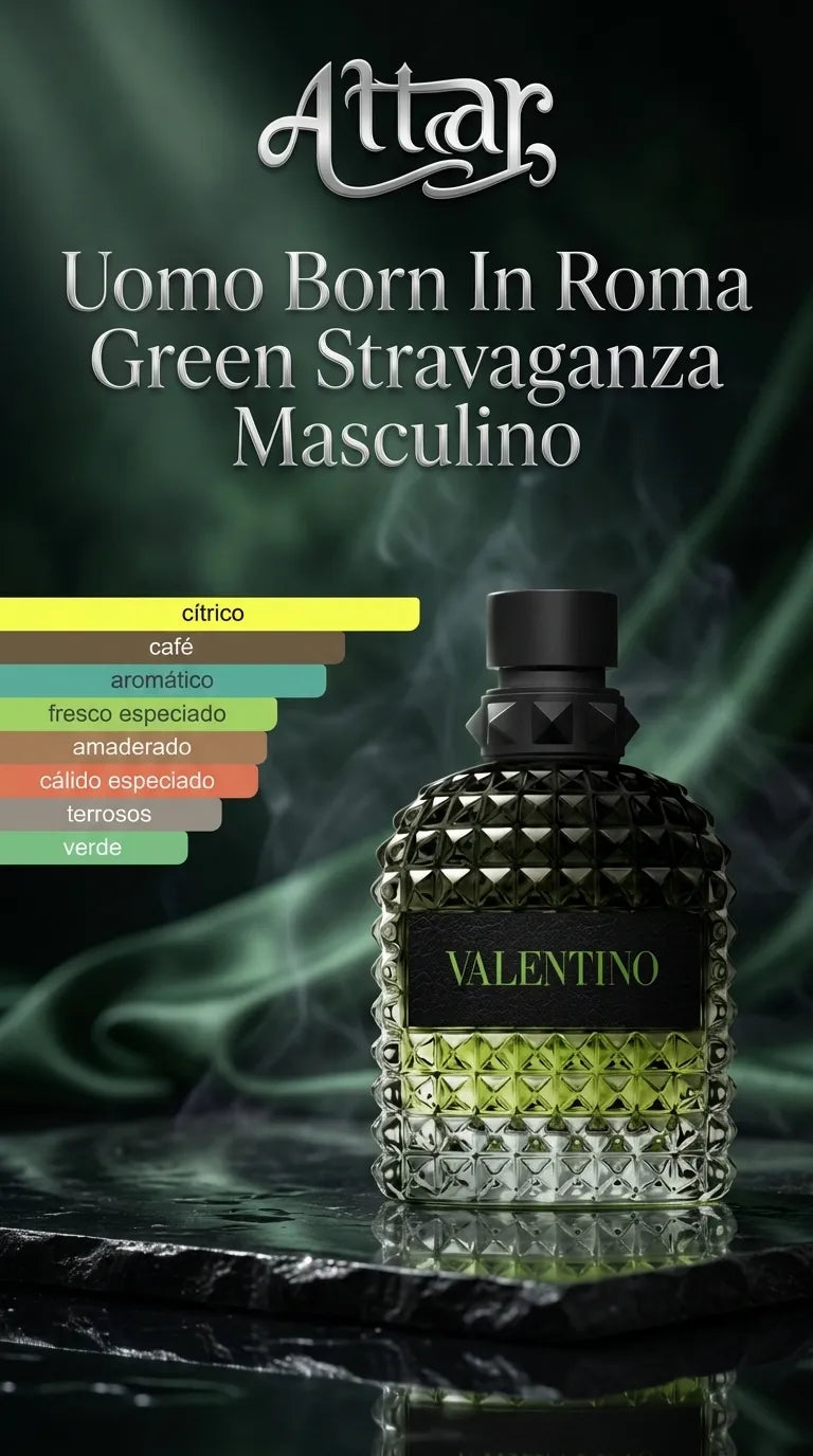 Uomo Born In Roma Green Stravaganza
